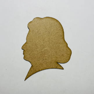 Laser Cut Unfinished Wooden Beethoven Cutout Free Vector