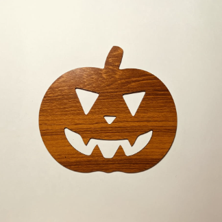 Laser Cut Halloween Unfinished Wooden Pumpkin Craft Cutout Free Vector