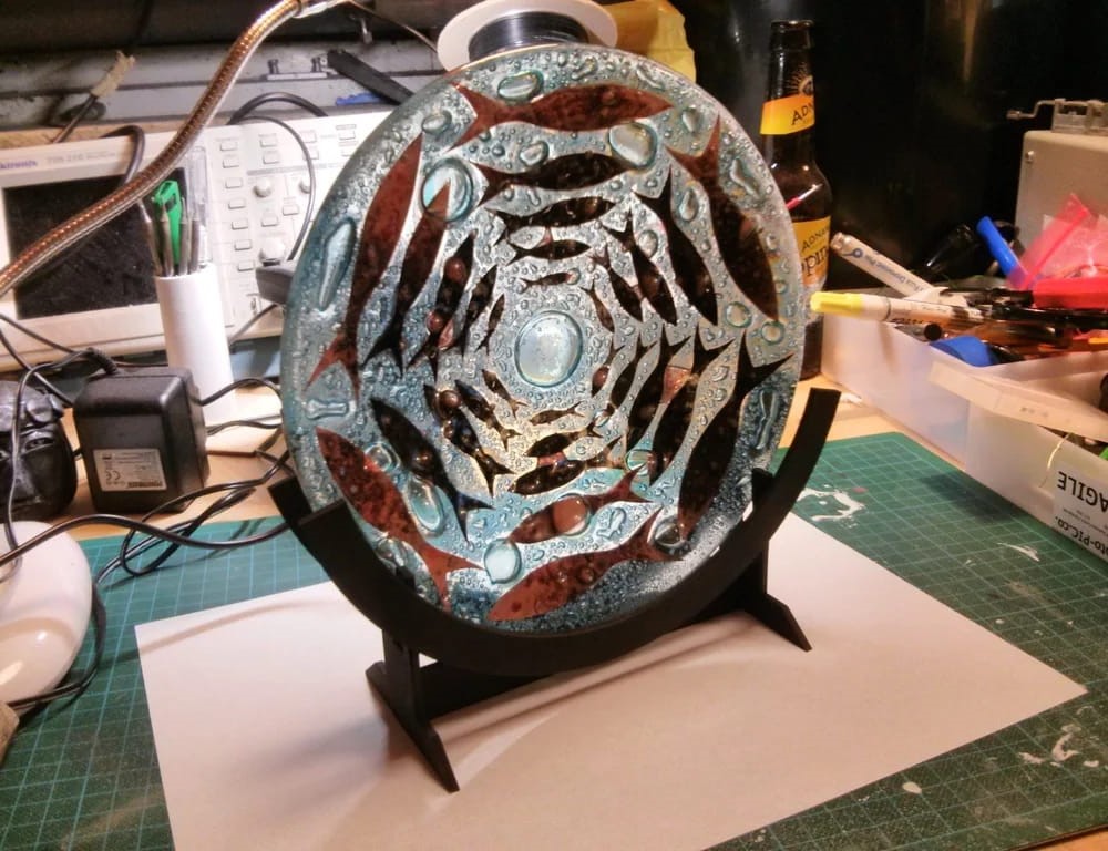 Laser Cut Plate Stand SVG File Free Download - 3axis.co - 3D model önizlemesi