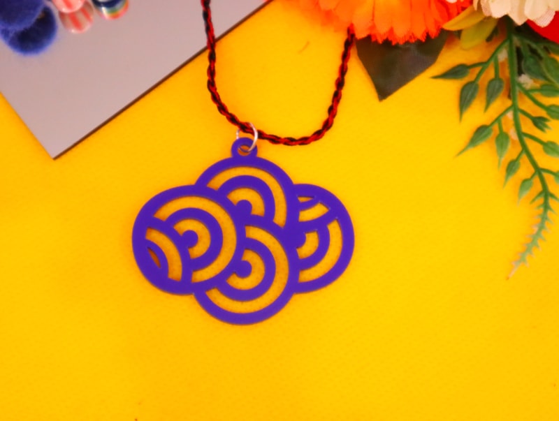 Laser Cut Single Layer Necklace DXF File