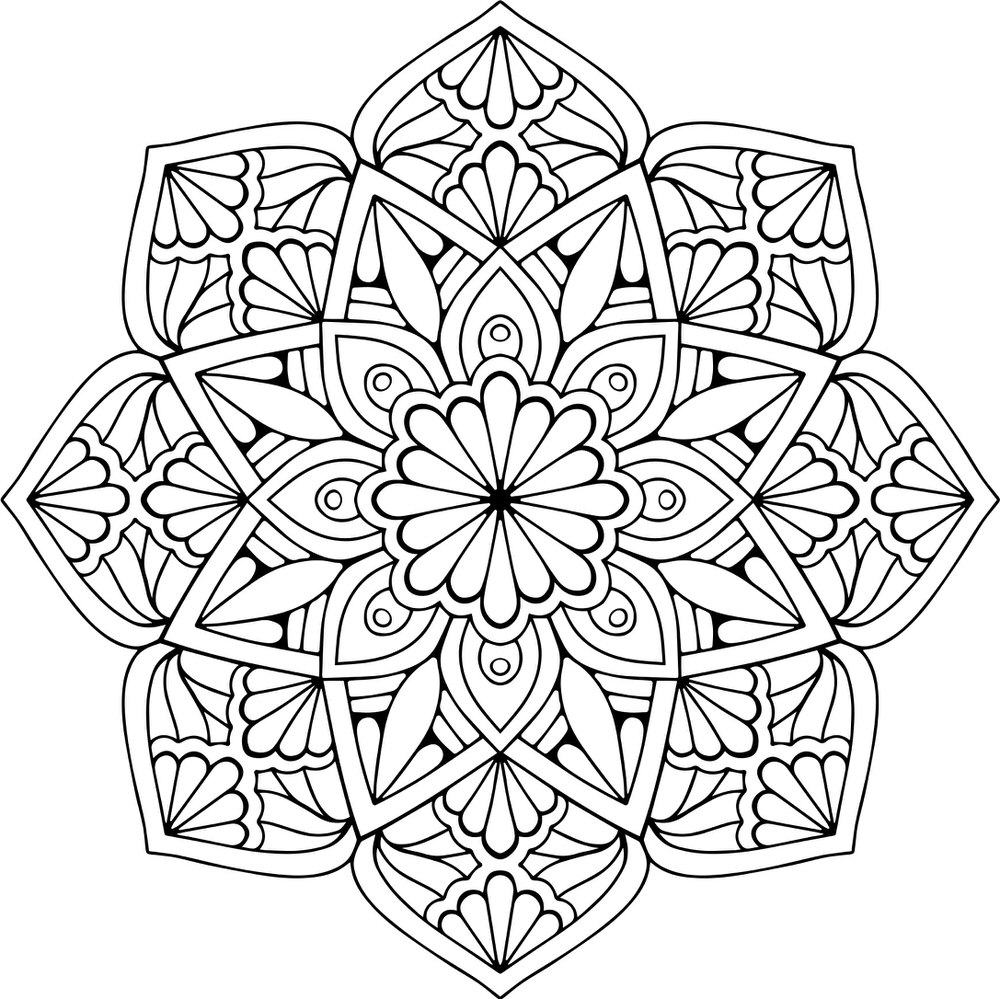 Mandala Floral (.eps) Free Vector Download - 3axis.co