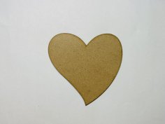 Laser Cut Unfinished Wood Heart Cutout Craft Free Vector