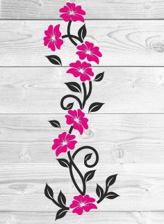 Laser Cut Floral Wall Decor Free Vector
