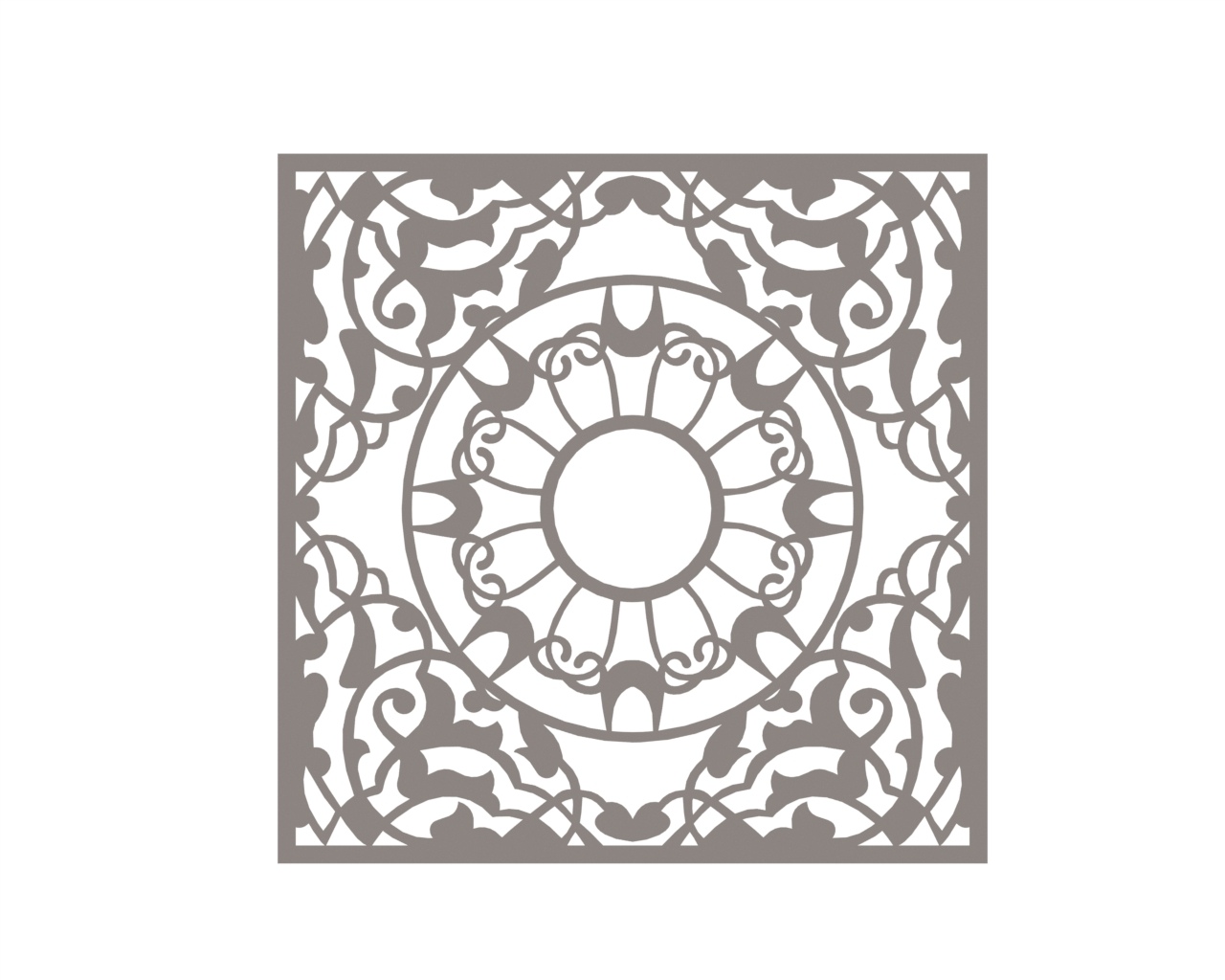 Download Vector Mandala DXF File Free Download - 3axis.co