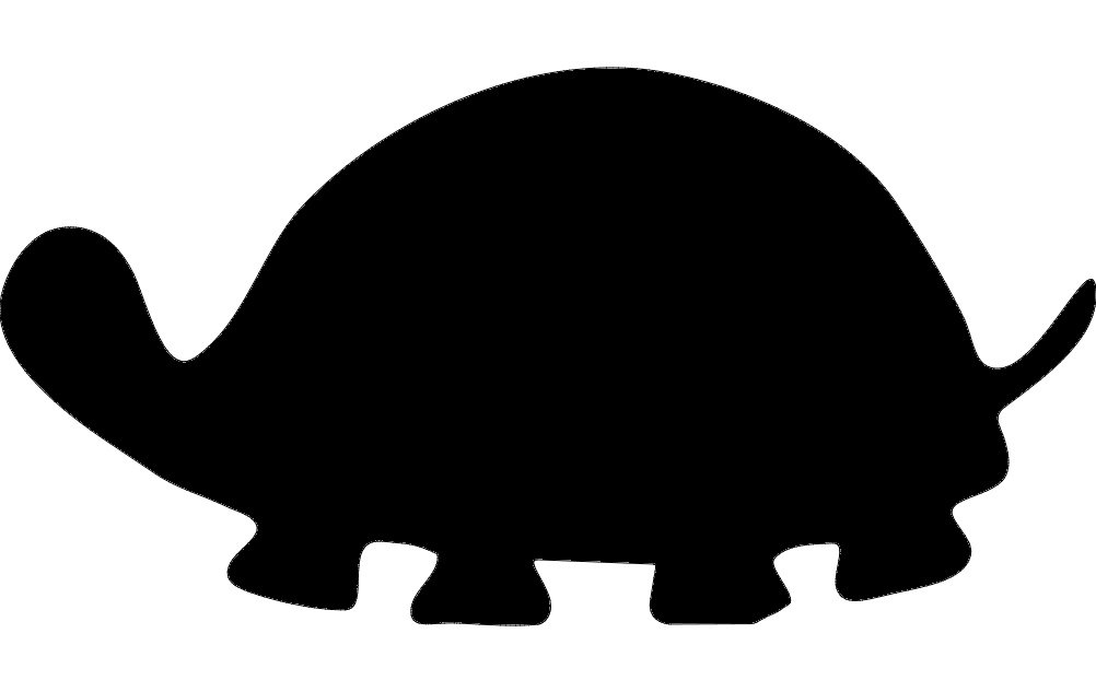 Download Turtle Silhouette dxf File Free Download - 3axis.co