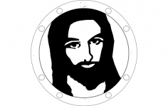 Jesus Sillhouette Fixed dxf File