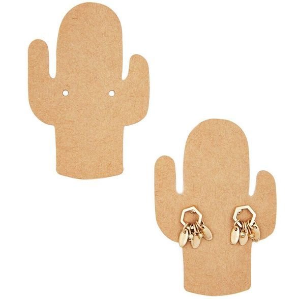 Laser Cut Cactus Earring Display Card Free Vector Download - 3axis.co - 3D model önizlemesi