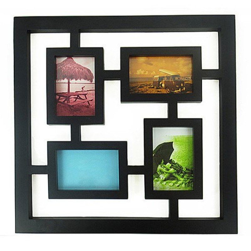 Laser Cut Photos Frame Wall Decor 4 Photos Collage Free Vector Download - 3axis.co - 3D model önizlemesi