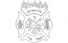 Janesville Fire Dept dxf File