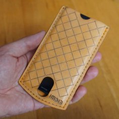 Laser Cut Leather and Wood Phone Case