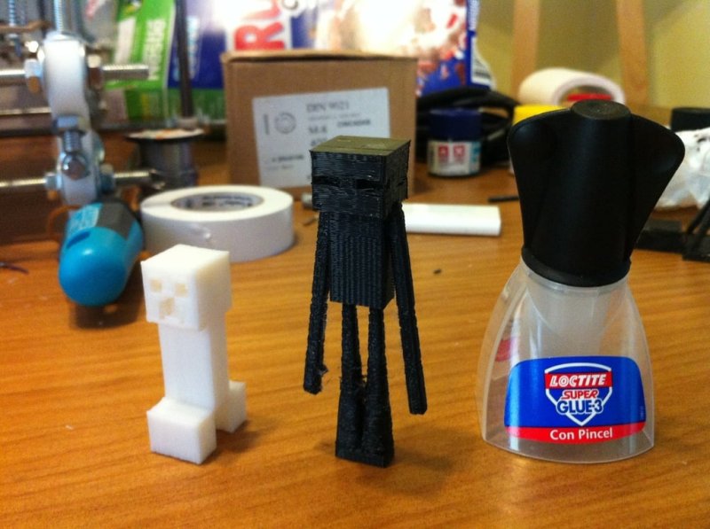 Printable Minecraft Enderman 3D Printer Model Download Free STL File ...
