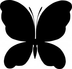 Butterfly Silhouette Free Vector