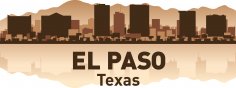El Paso Skyline Free Vector