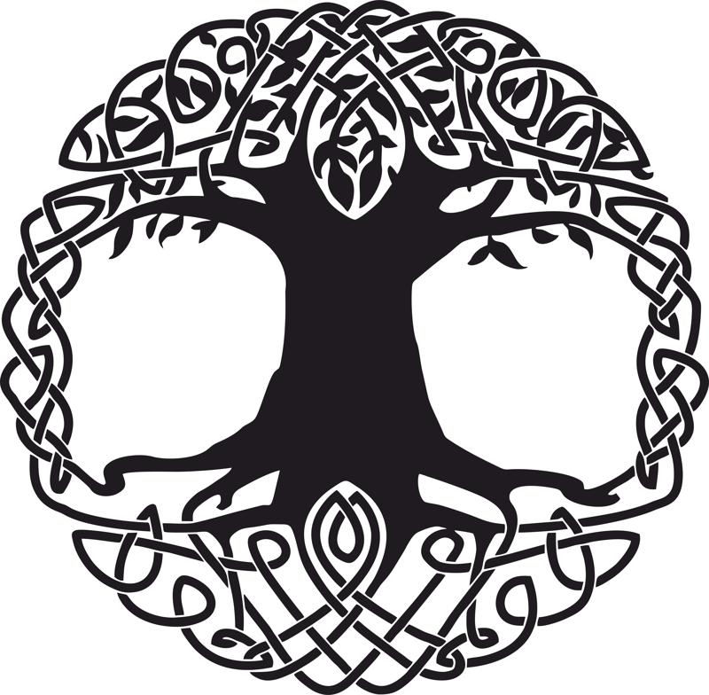 Celtic Tree Tattoo Design Free Vector cdr Download  3axisco