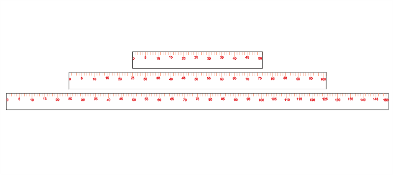 Ruler measurement tool Royalty Free Vector Image