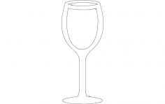 Wine Glass dxf File