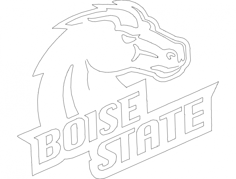 Boise State Logo Stencil
