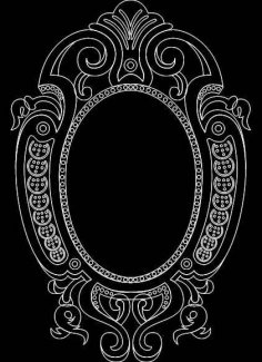 Mirror Frame 0554 dxf File