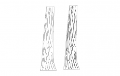 Tree Trunk dxf File