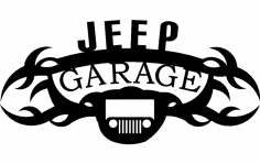 Jeep garage dxf File