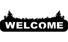 Welcome Sign dxf File