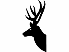 Deer Head 2 dxf File