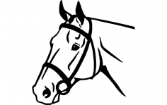 Horse Face dxf File