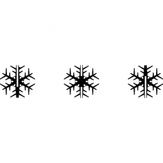 Snowflake Flocon 100mm dxf File