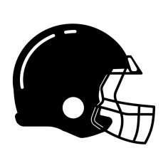 Football Helmet dxf File