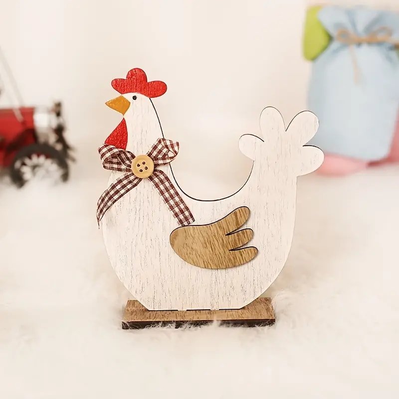 Laser Cut Classic Easter Rooster Decoration Free Vector Download - 3axis.co - 3D model önizlemesi