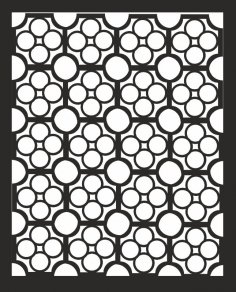 Abstract Round Jali Design Pattern Free Vector