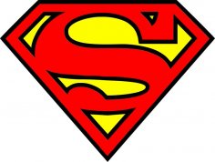 Super Man Logo Vector Free Vector