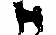 Elkhound Dog dxf File