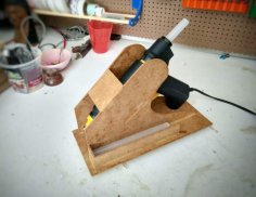 Laser Cut Hot Glue Gun Holder