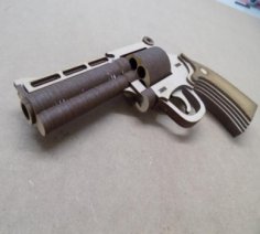 Magnum Pistol 4 Inch Barrel Laser Cut PDF File