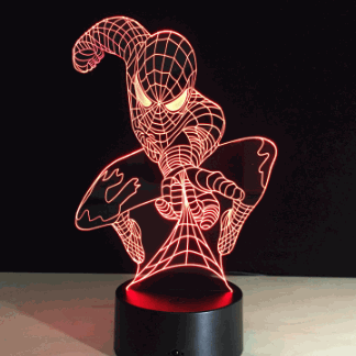 Spiderman Night Light Free Vector