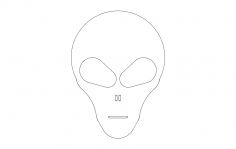Alien Head 2 dxf File