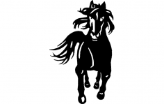 Horse Running 3 dxf File