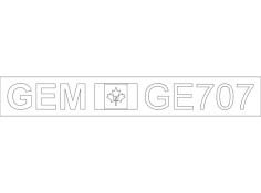 Gemini Sink logo ge707 dxf File