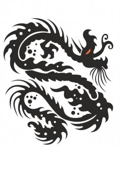 Dragon Symbol Vector Free Vector