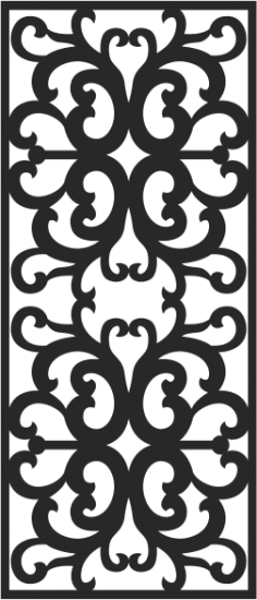 Scroll saw vector pattern Free Vector