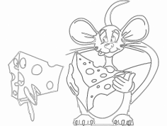 Cheese and Rat dxf File