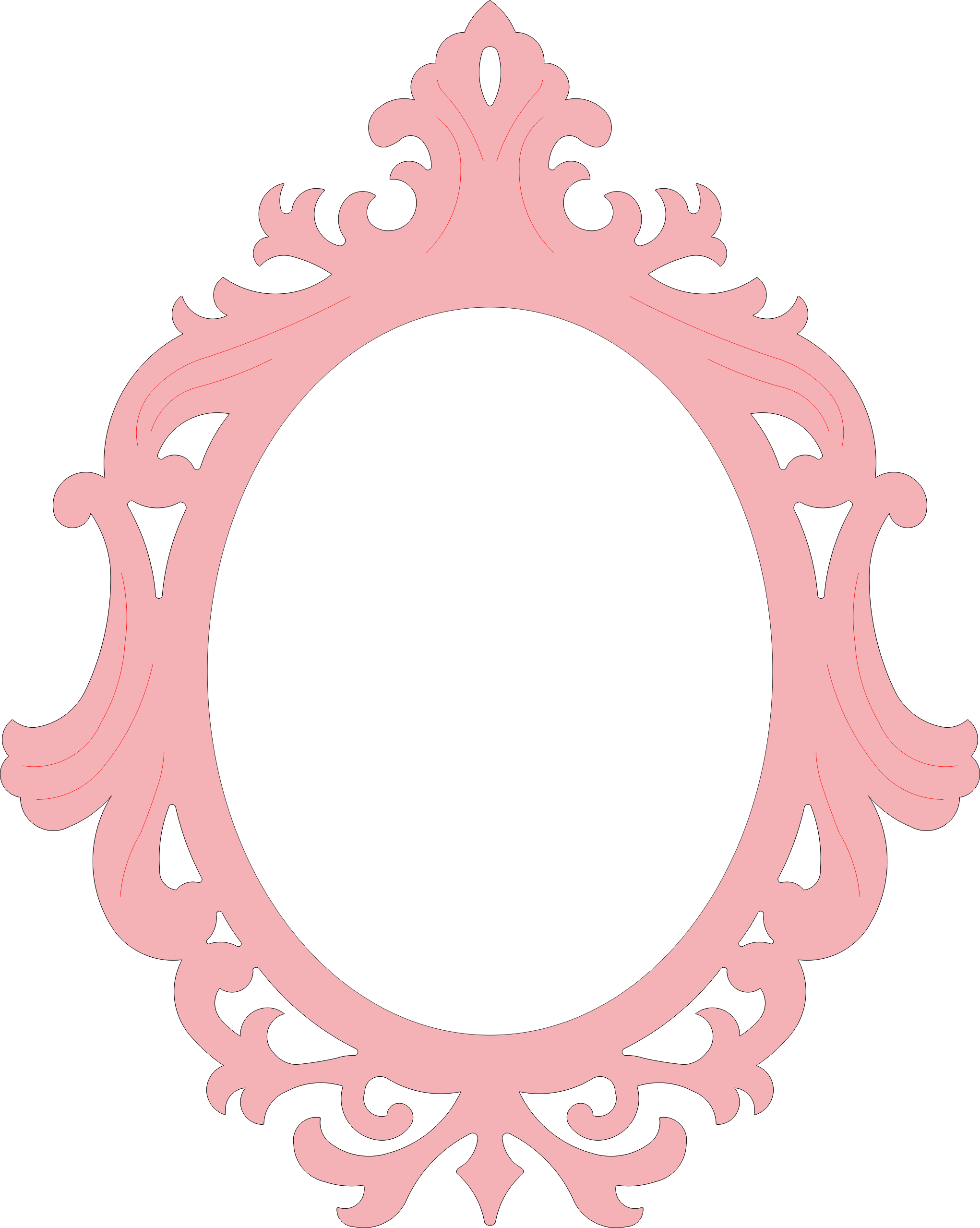 Mirror Frame Laser Cut Template Free Vector Cdr Download 3axis co