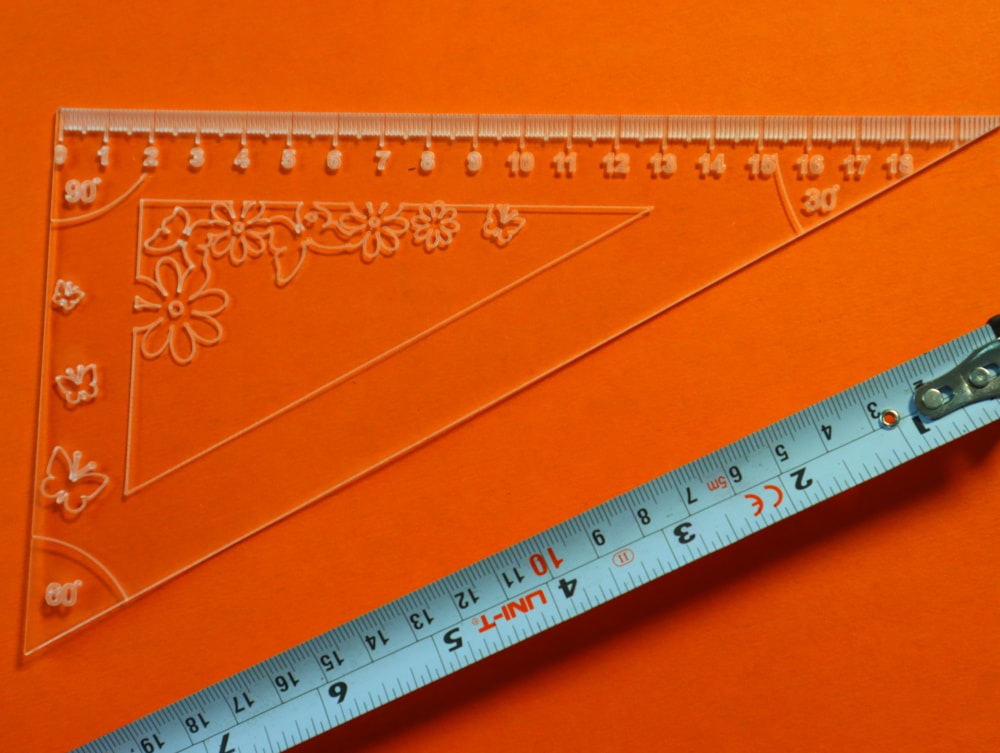 Laser Cut Triangle Ruler DXF File