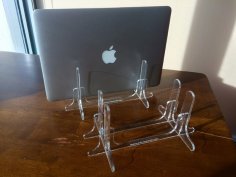 Mac Book Air Pro Laptop Stand Laser Cut Free Vector