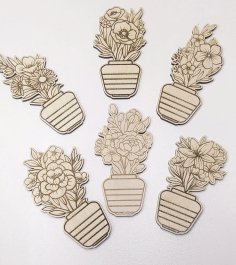 Laser Cut Wooden Fridge Magnets Free Vector