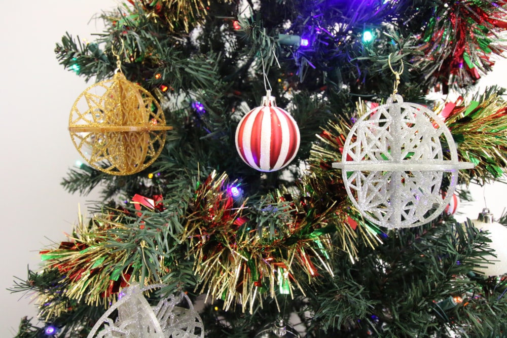 Laser Cut Acrylic Christmas Ornaments Free Vector