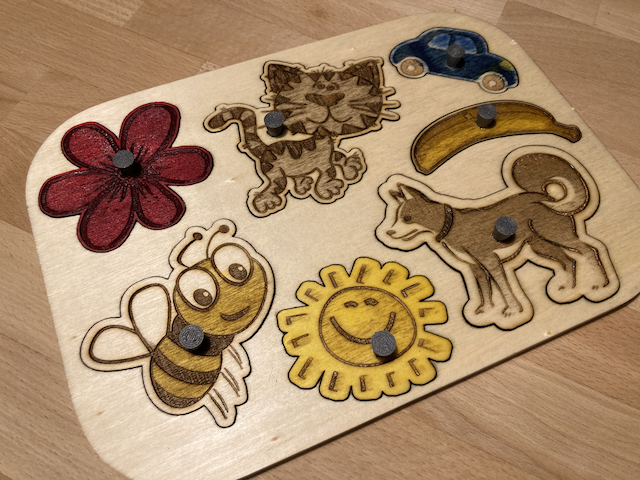 Laser Cut Baby Puzzle Toy SVG File
