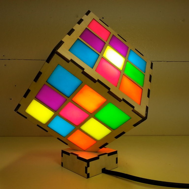 Laser Cut Cute Night Light Lamp DXF File