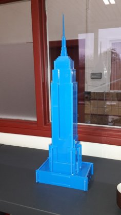 Laser Cut Empire State Building Free Vector